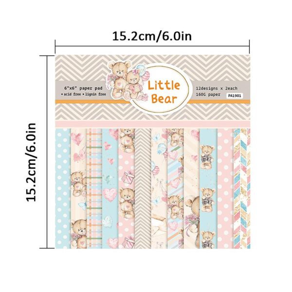 6 Inch DIY Scrapbooking Craft Art Background Paper - Image 7