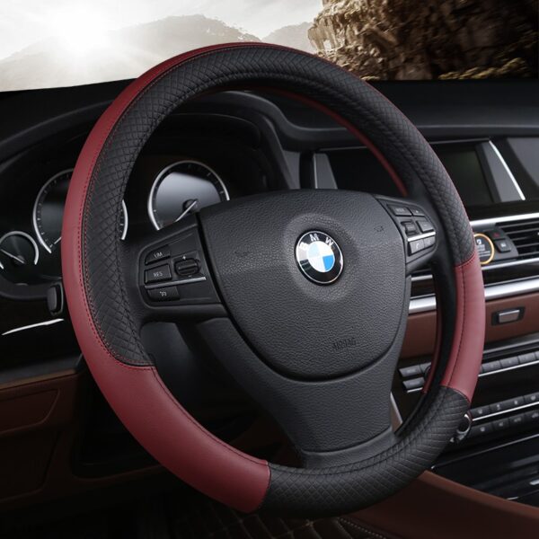 PU Leather Steering Wheel Covers - Image 3