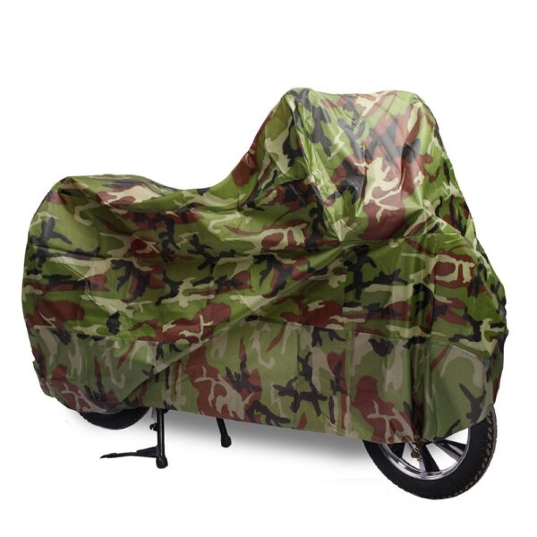 Camouflage Color Waterproof Motorcycle Rain Cover - Image 6