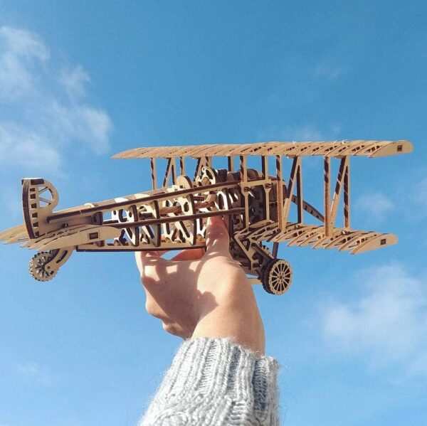 Wood Trick Bi-Plane Toy Kit - Image 2