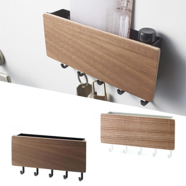 Decorative Simple Small Wall Hooks with Space Saving Storage Rack Holder - Image 5
