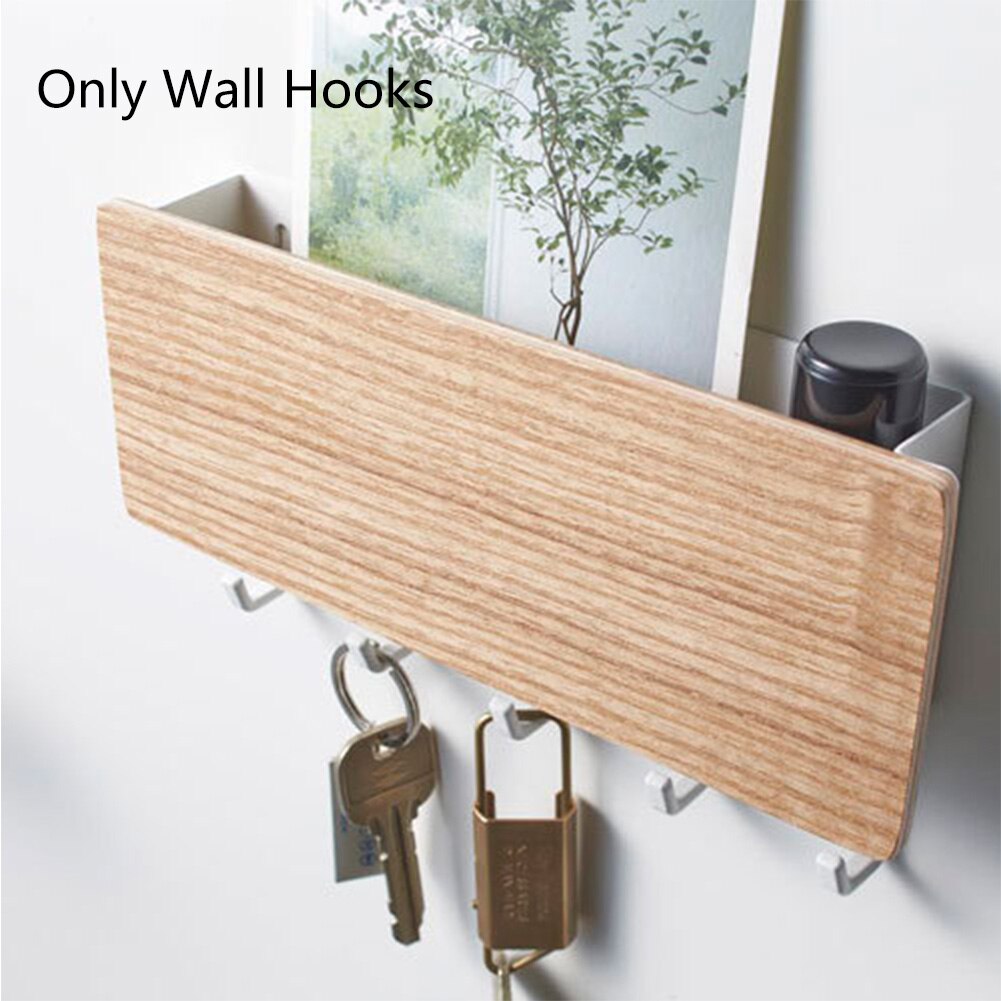 Decorative Simple Small Wall Hooks with Space Saving Storage Rack Holder