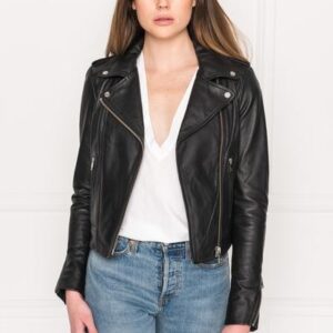 Black Leather Biker Jacket