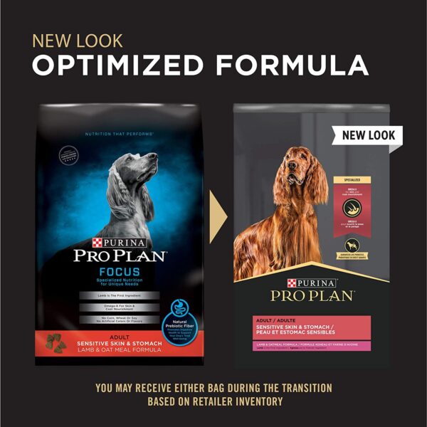 Purina Pro Plan Adult Sensitive Skin & Stomach Salmon & Rice Formula Dry Dog Food - Image 4
