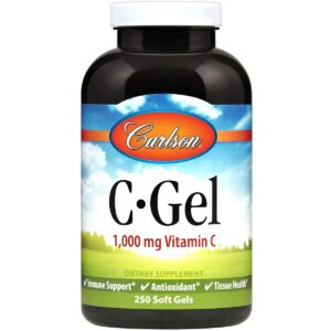 Carlson – C-Gels, 1000mg, Vitamin C Softgels